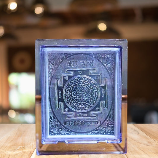 Silver Plated Shree Yantra – Energized Sri Yantra for Wealth, Prosperity & Positive Energy