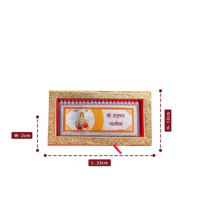 999 Silver Hanuman Chalisa Booklet | Pure Silver Etched Sacred Verses | Available in 3 Sizes