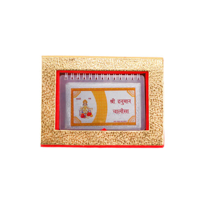999 Silver Hanuman Chalisa Booklet | Pure Silver Etched Sacred Verses | Available in 3 Sizes